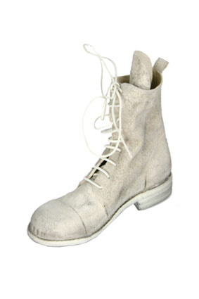 Masnada Men Boots Handmade leather boots in distressed ash colour. view 3